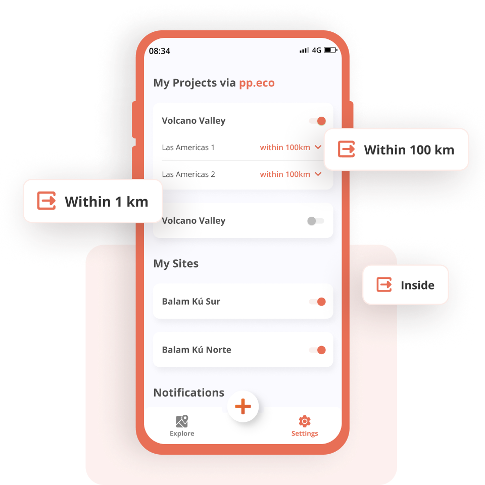 Adjust your alert radius on the FireAlert App