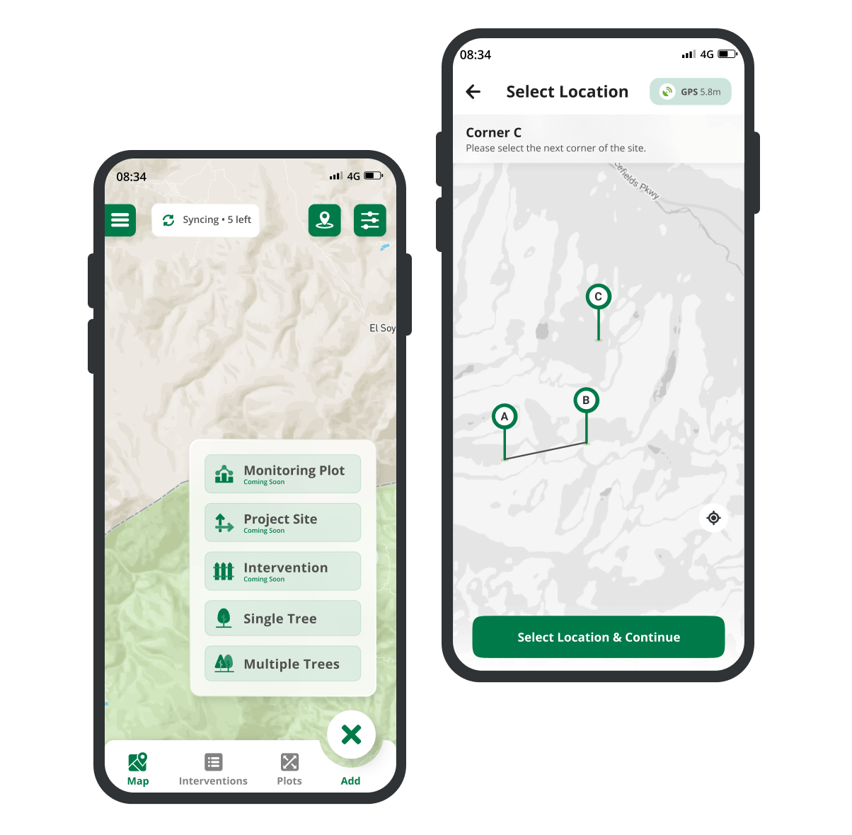 Ground-based monitoring by Plant-for-the-Planet
