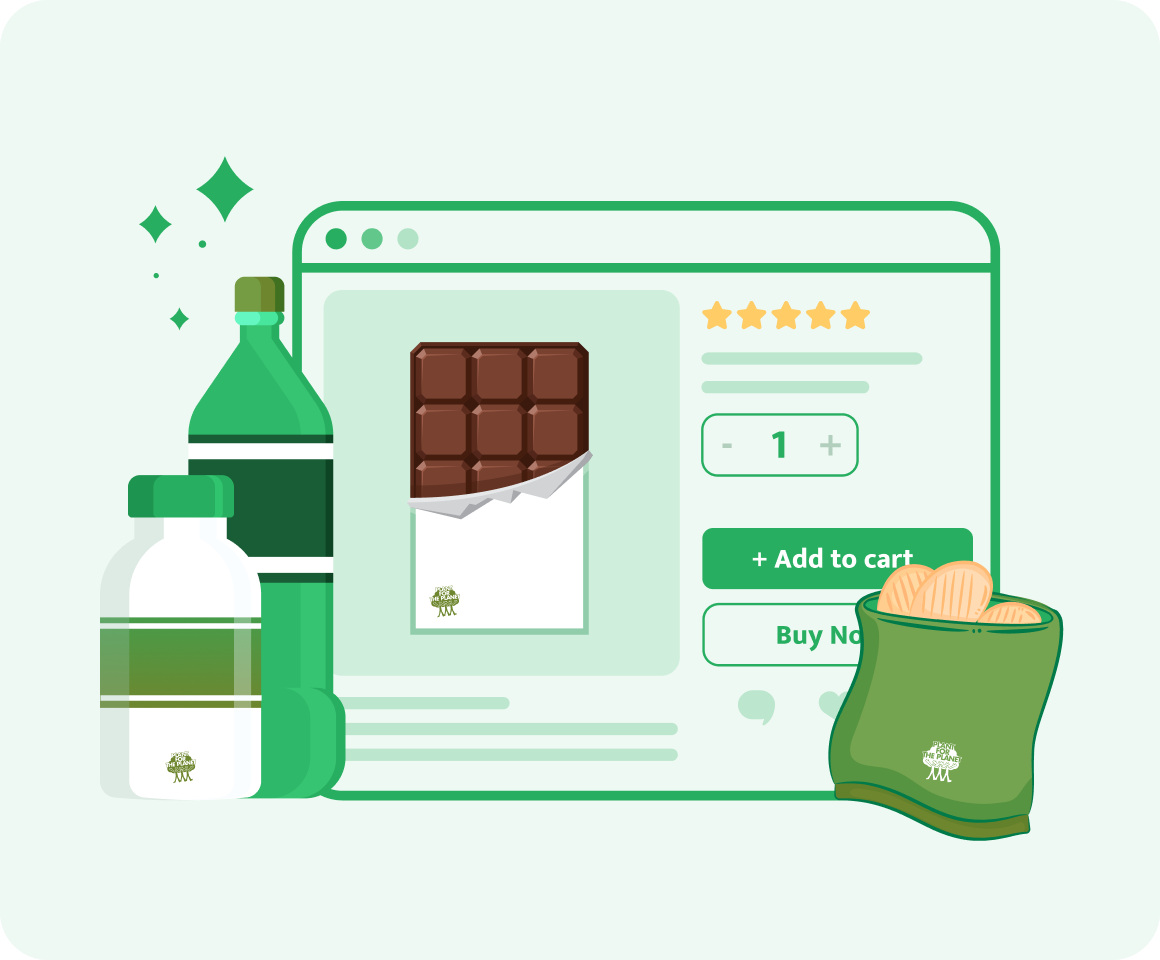 Plant trees with your products