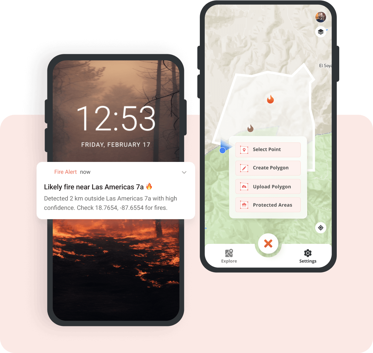 FireAlert App Screens by Plant-for-the-Planet