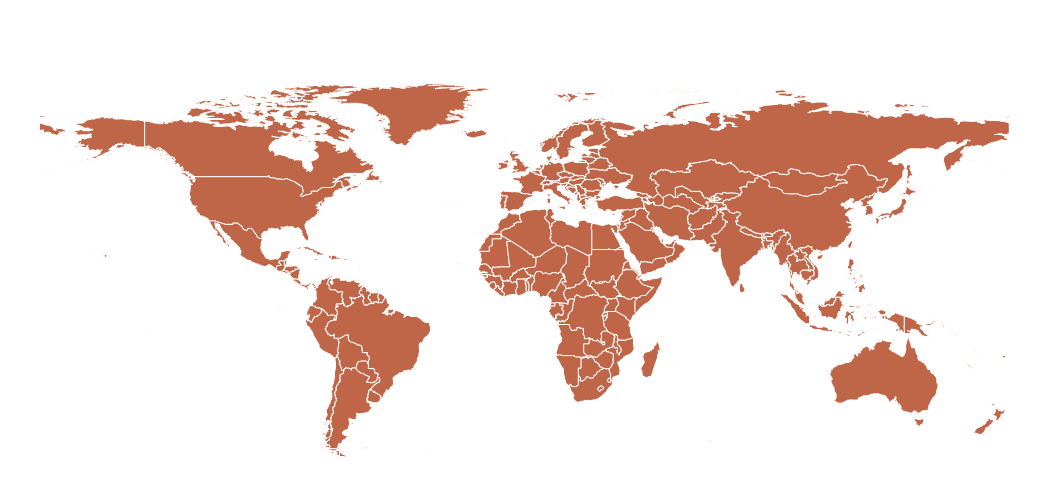 Cattle trade on the world map