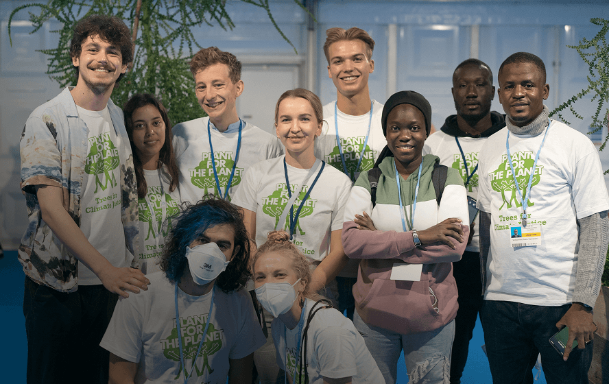 Plant-for-the-Planet team at COP 26.