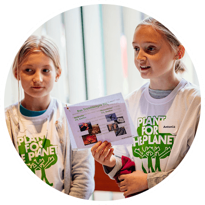 Ambassador giving Presentation by Plant for the Planet