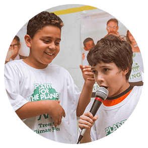 Ambassador giving speech by Plant for the Planet