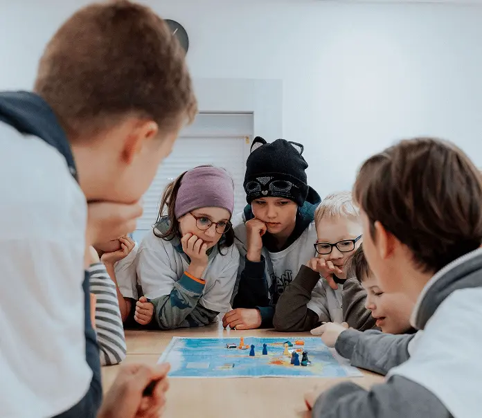 Ambassadors doing an activity by Plant for the Planet