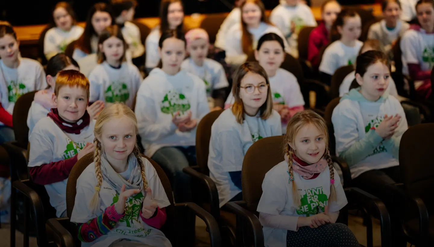 Young Ambassadors at a workshop by Plant for the Planet