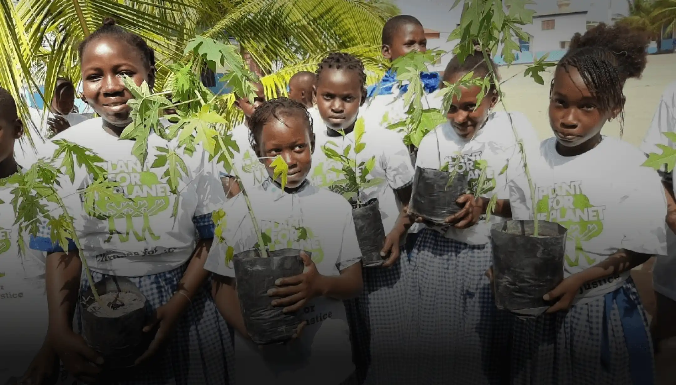 Ambassador holding plants by Plant for the Planet