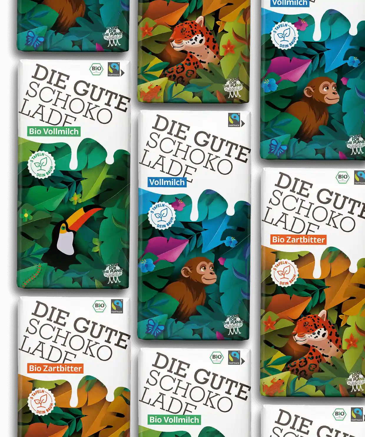 Change chocolate collage German by Plant for the Planet