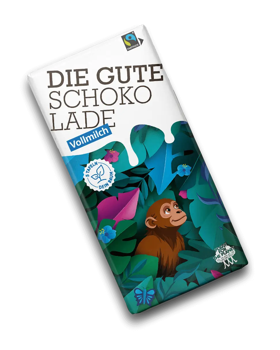 New whole milk chocolate German by Plant for the Planet
