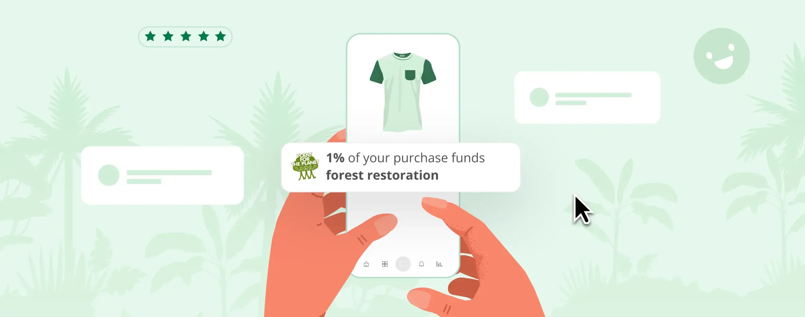 Shopify app vector by Plaant for the Planet