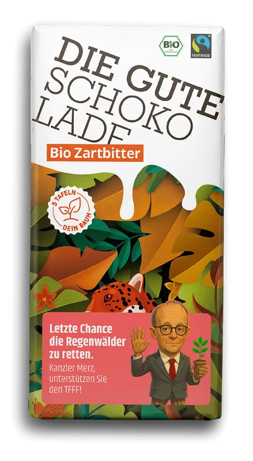 BIO Zartbitter TFFF edition by Plant for the Planet