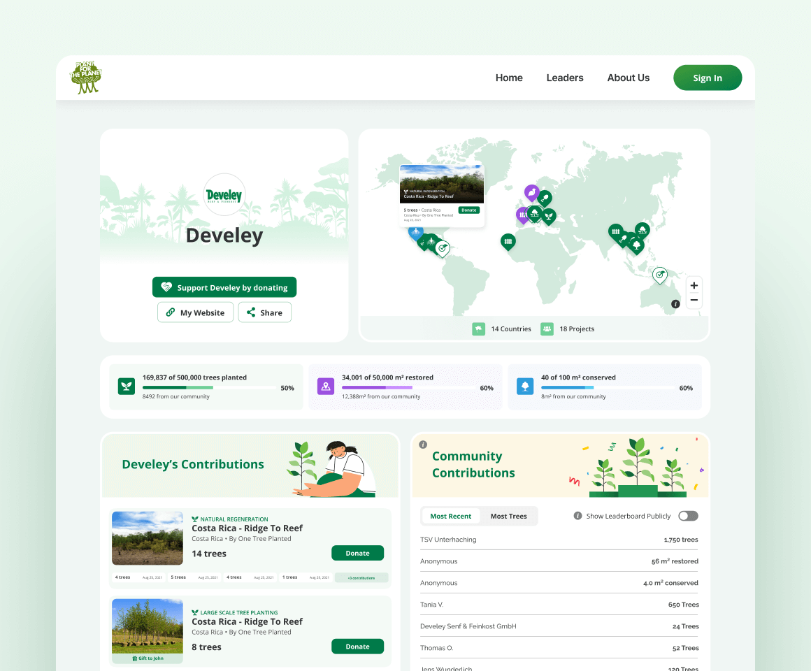 Tree Counter Preview by Plant for the Planet