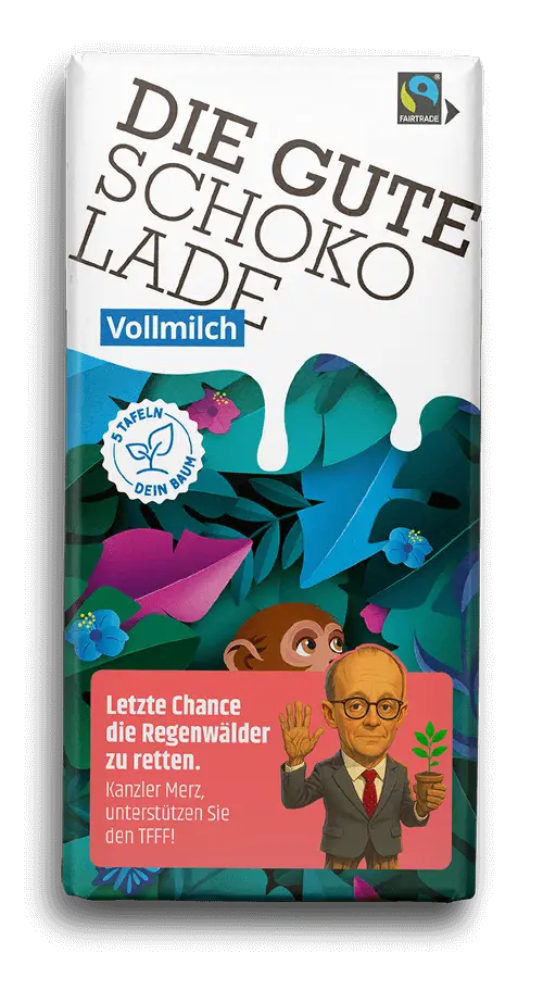 Vollmilch TFFF edition by Plant for the Planet