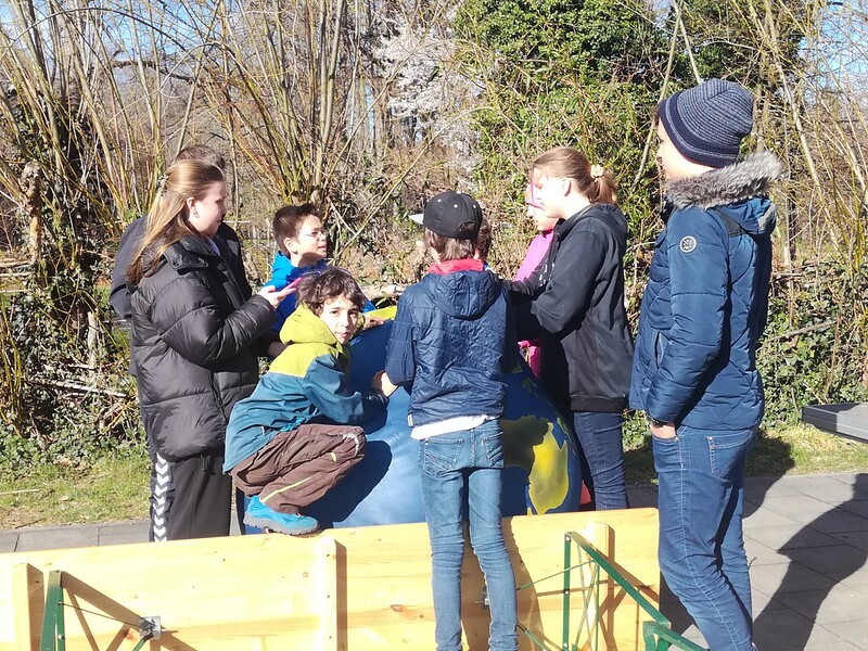 Ambassadors collaborating in a activity by Plant for the Planet