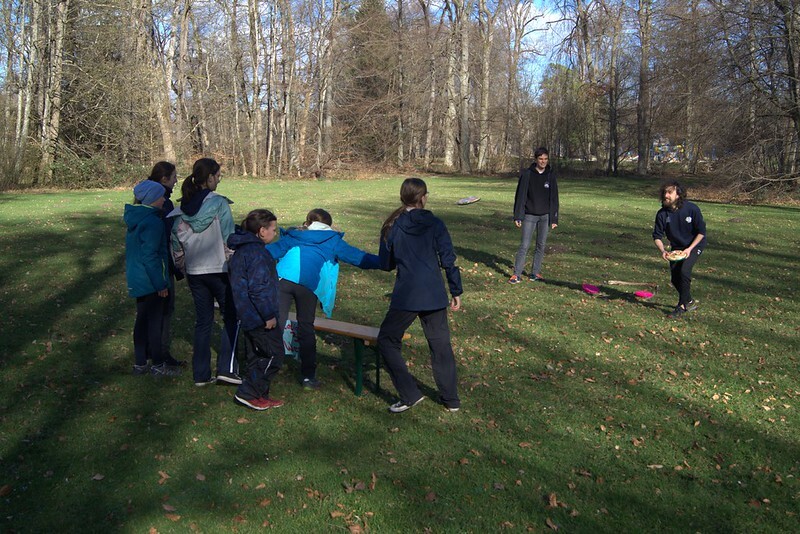 Ambassadors playing outdoor during workshop by Plant for the Planet