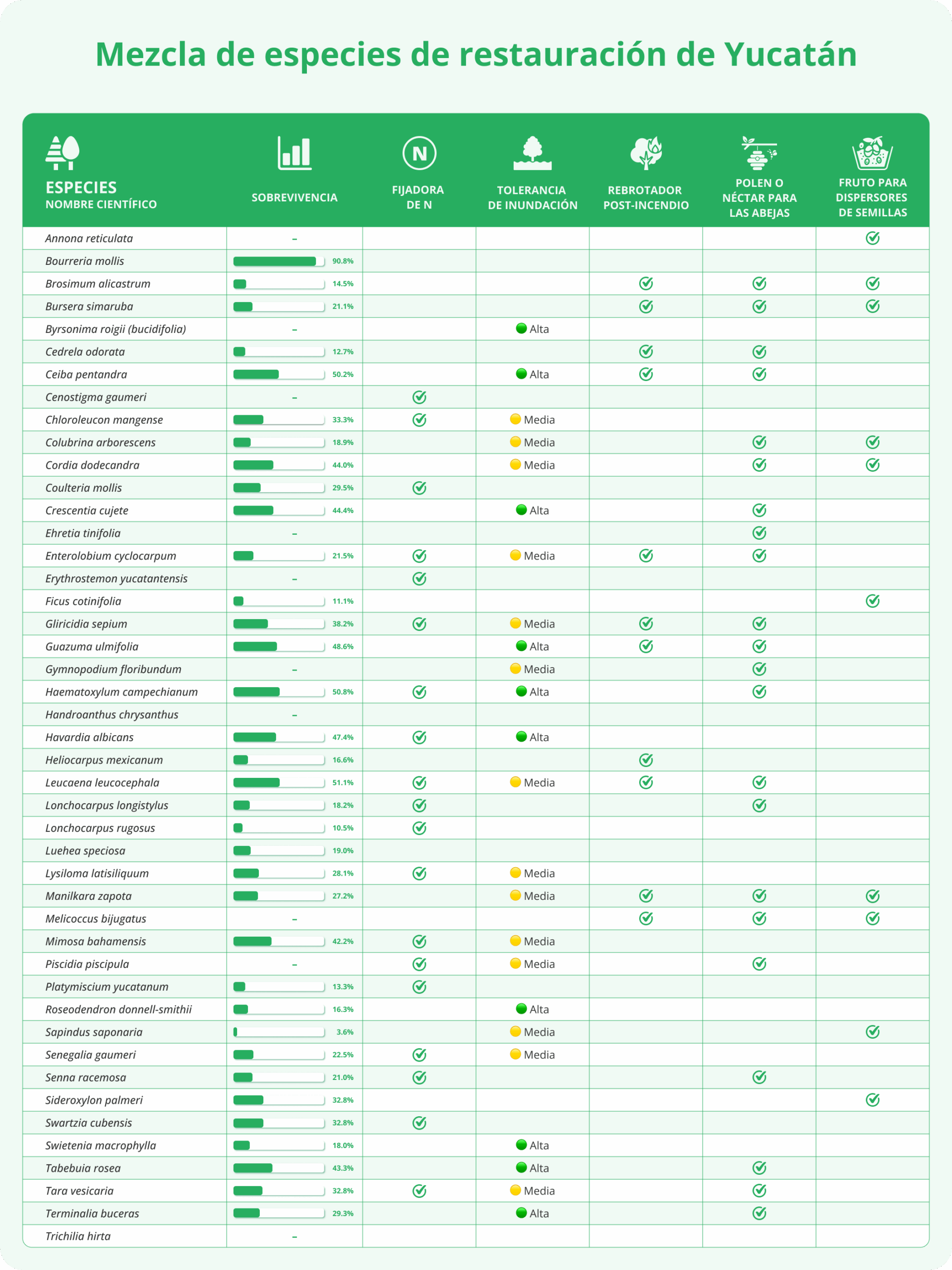 Yucatan species ES version by Plant for the Planet