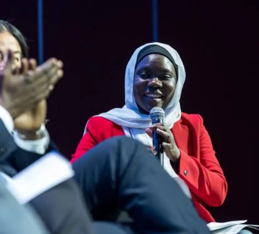 Fatou Jeng in a Panel dicussion by Plant-for-the-Planet