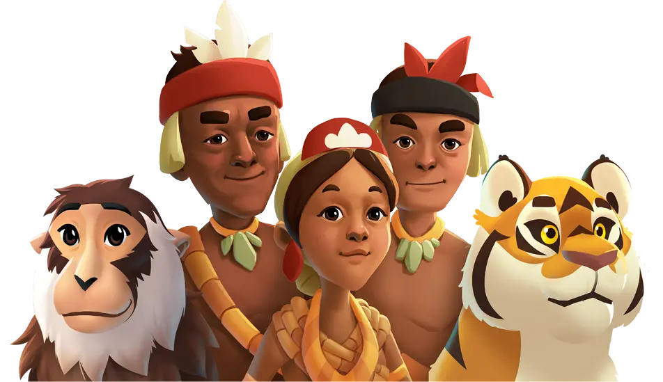 Jungle heroes character by Plant-for-the-Planet