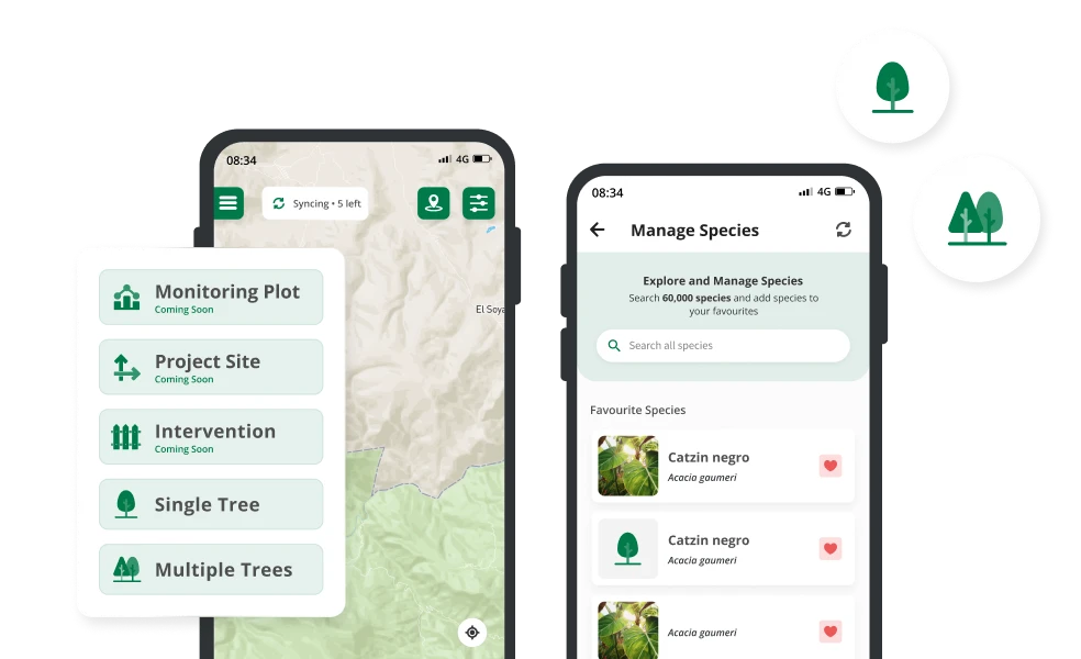TreeMapper app preview by Plant-for-the-Planet