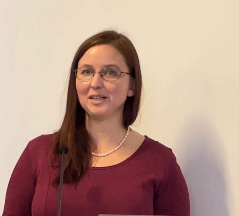 Kathrin Henneberger giving a speech by Plant-for-the-Planet