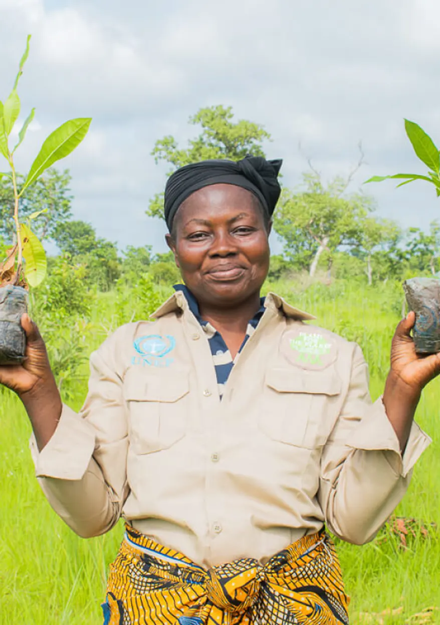 First tree planted in Ghana 2021 by Plant-for-the-Planet