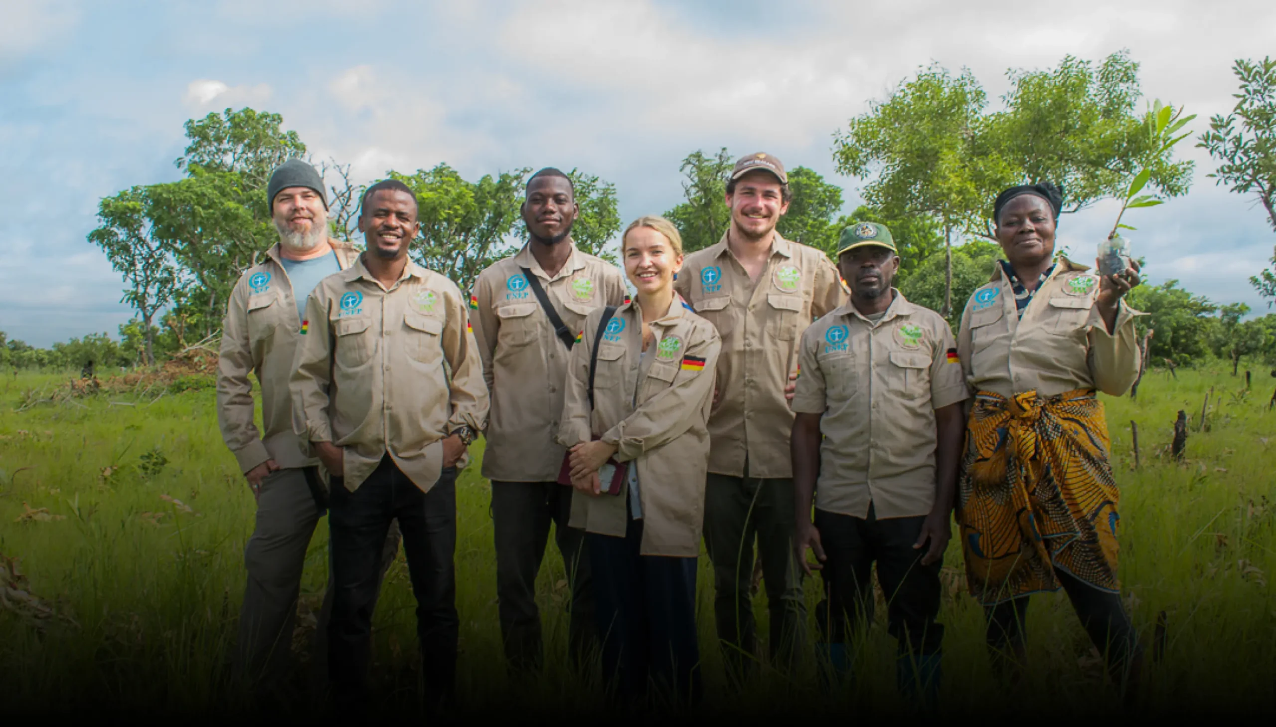 Ghana and Czech team planting trees by Plant-for-the-Planet