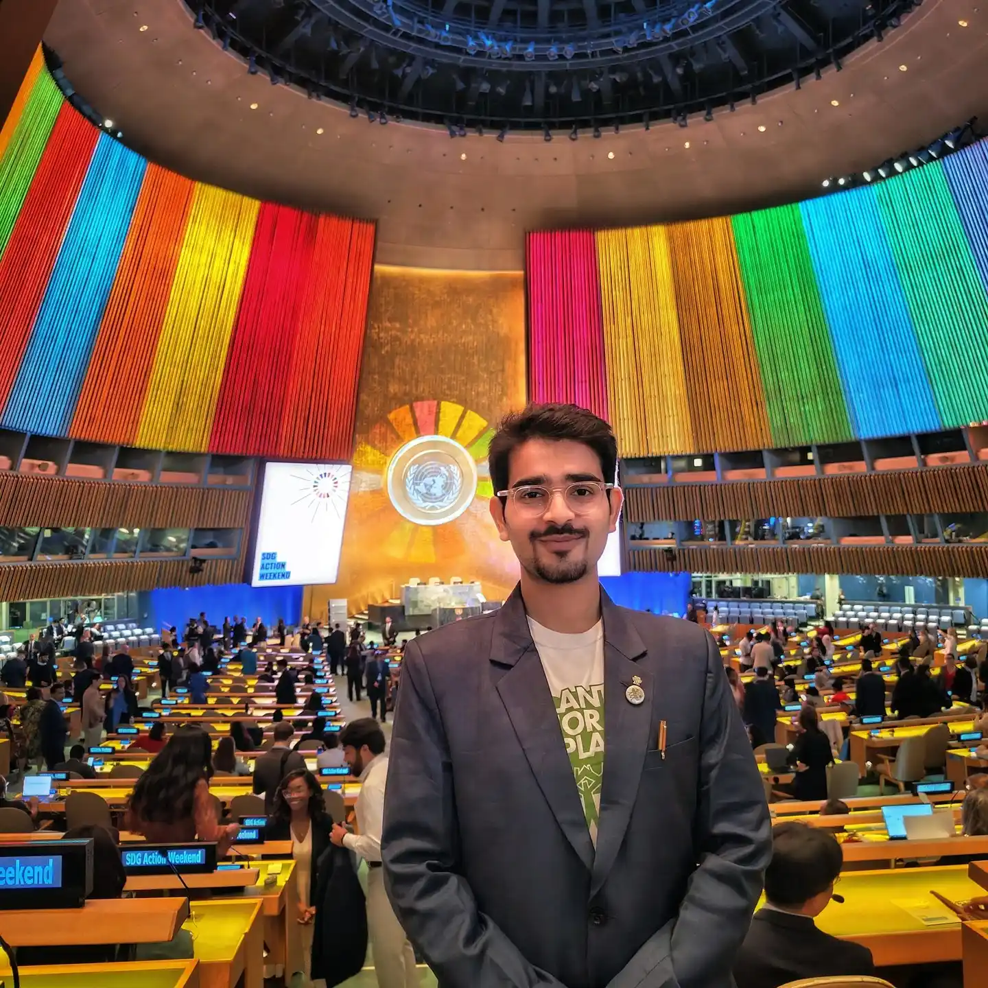 Prem raval UN SDG 2023 general assembly new york by Plant-for-the-Planet