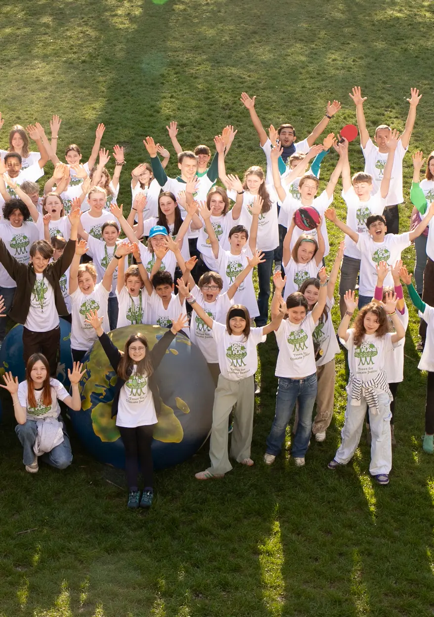 Young-ambassadors posing for a photo by Plant-for-the-Planet